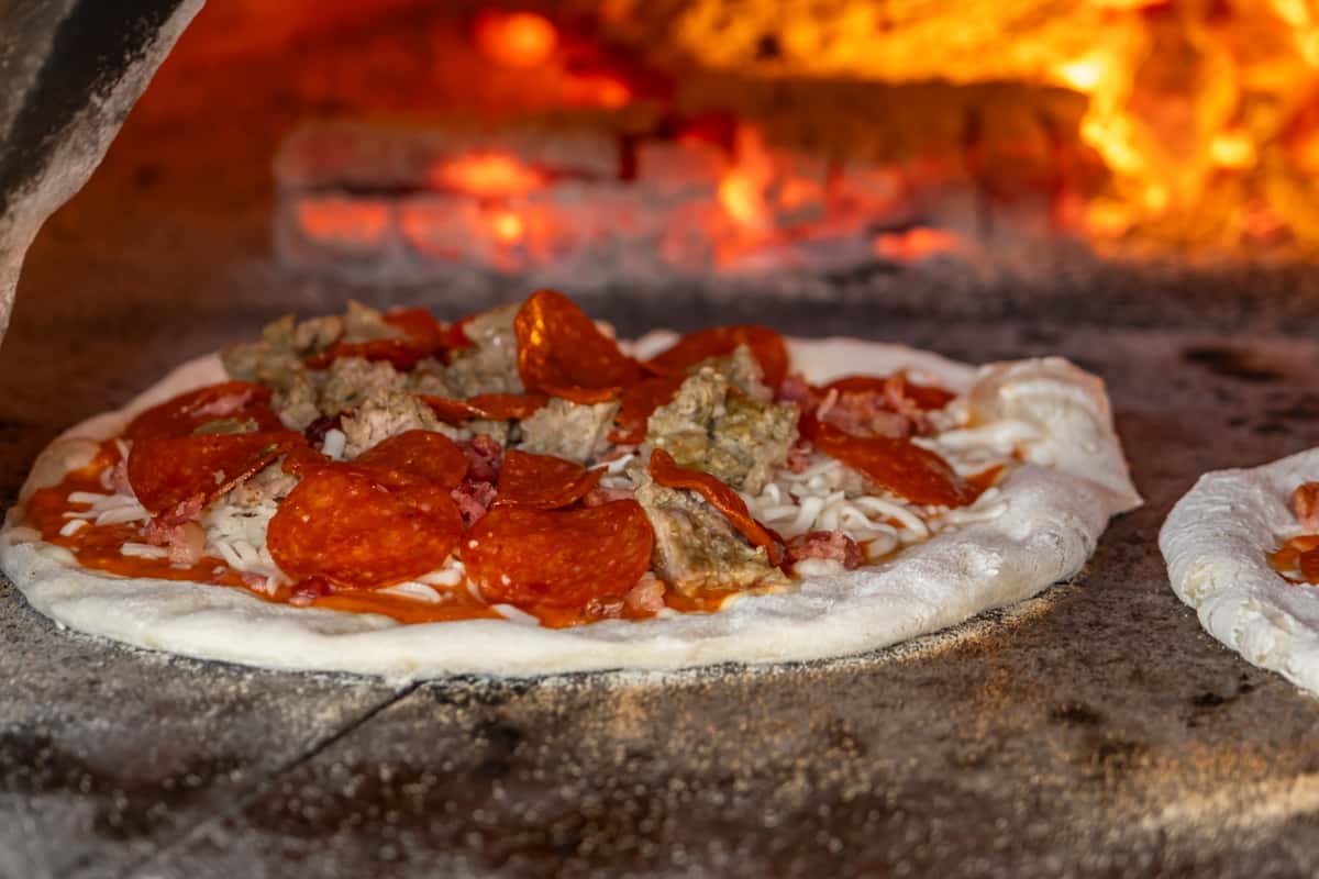 Pizza in Oven