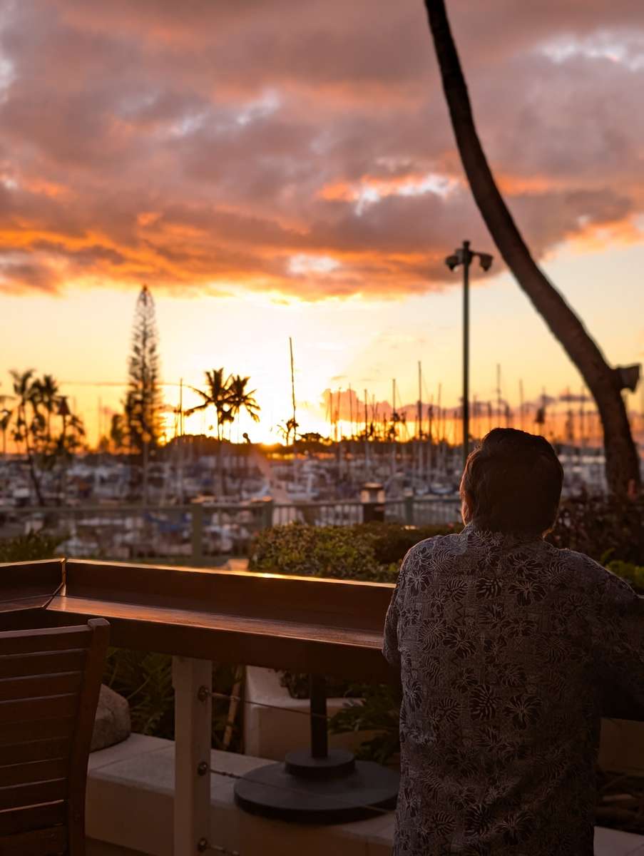 Menehune sunset view