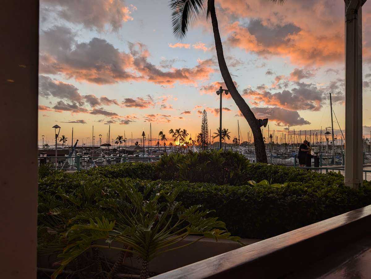 Menehune Grille sunset View