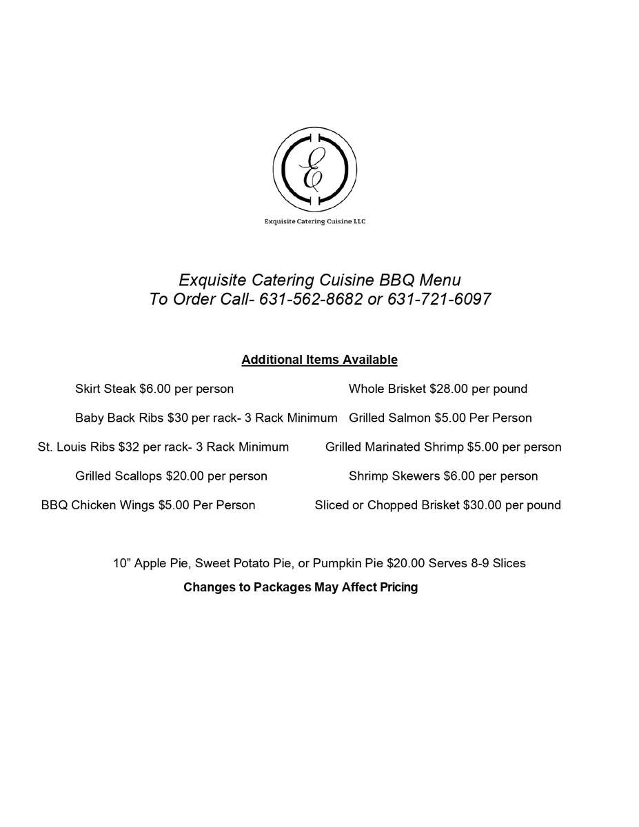 ECC BBQ Catering Packages 3