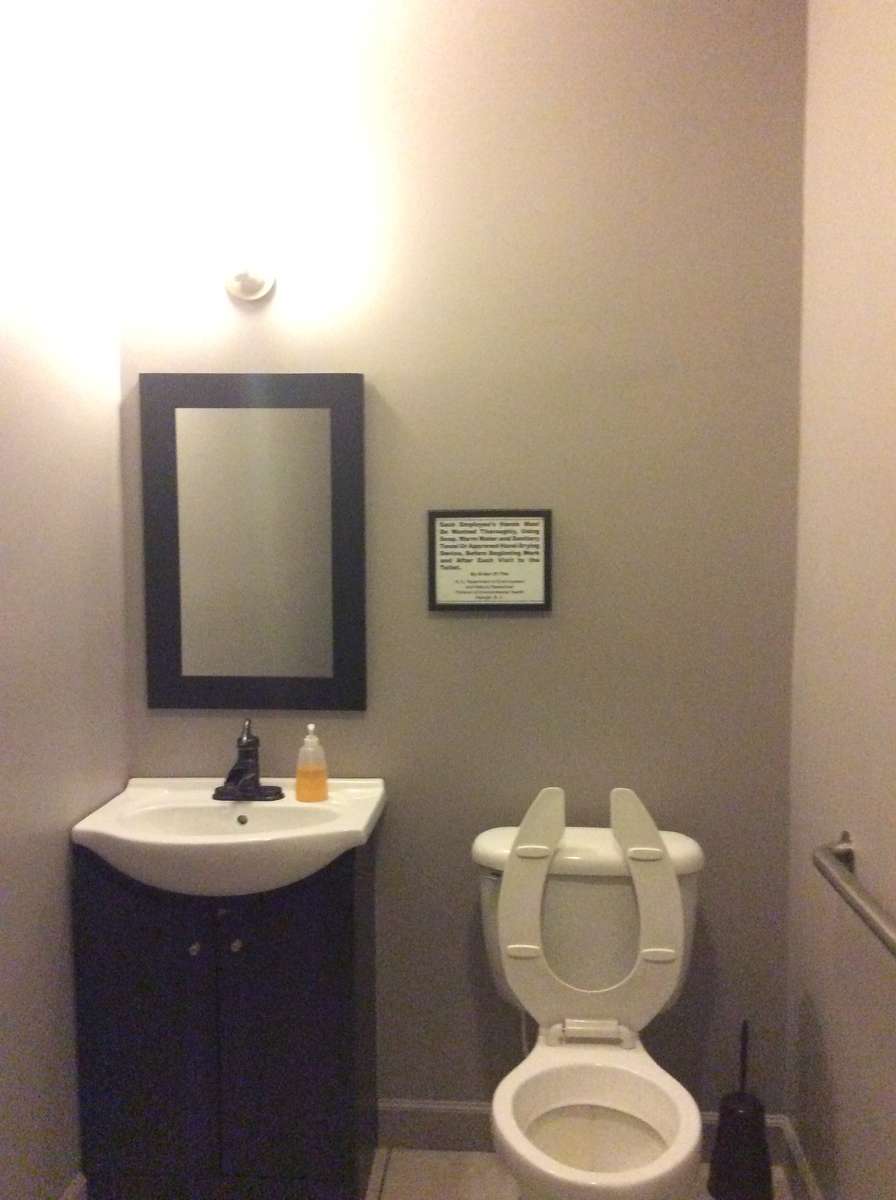 Ladies Bathroom before 