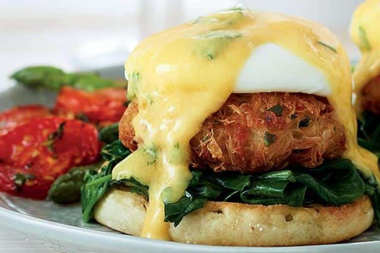 Crab Waffle Benedict - Newport International