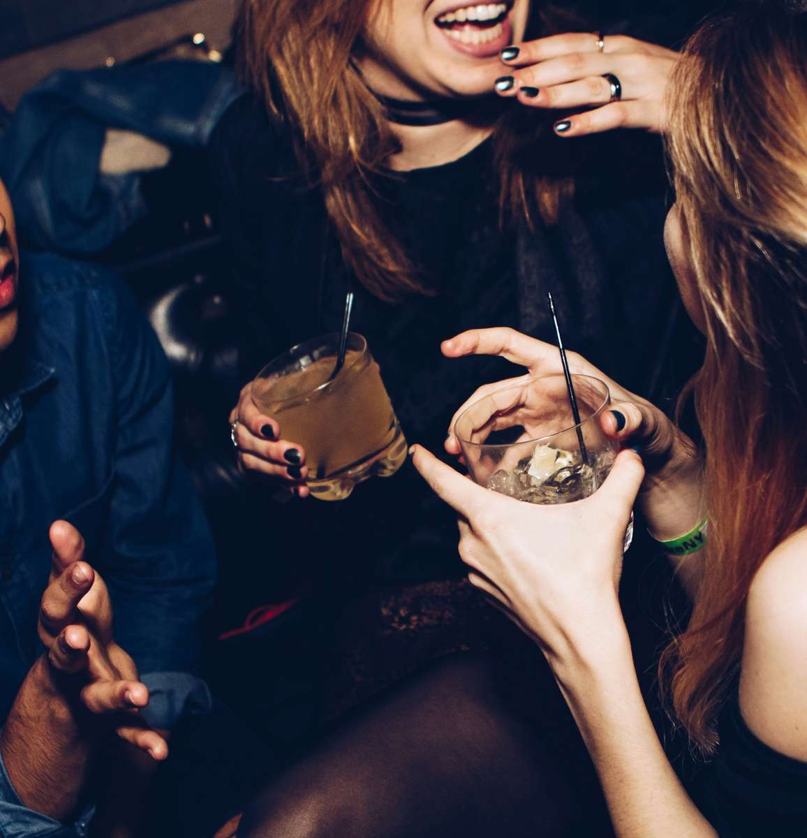 Guests with cocktails