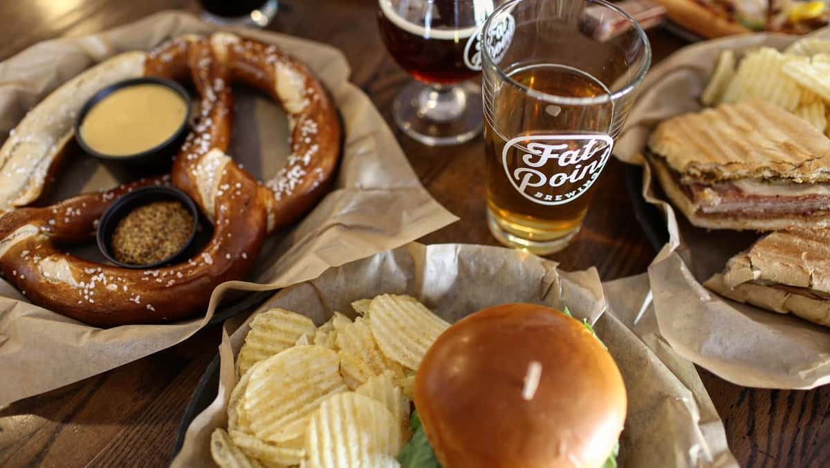 Fresh made meals at the Fat Point Brewing taproom