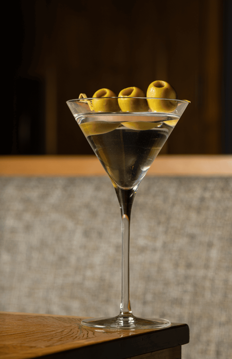 Bombay Sapphire Gin or Absolut Vodka,
Martini & Rossi Dry Vermouth, Olive or Lemon Twist