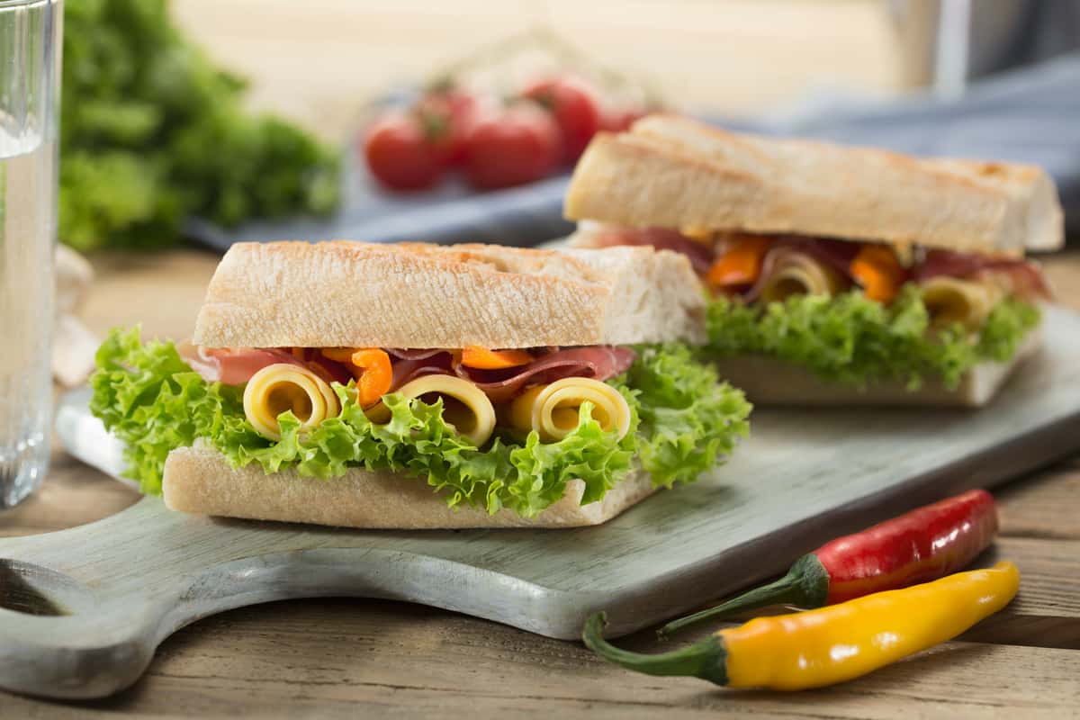 2 sandwiches
