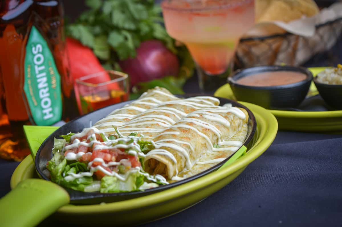 Green Chile Chicken Enchiladas