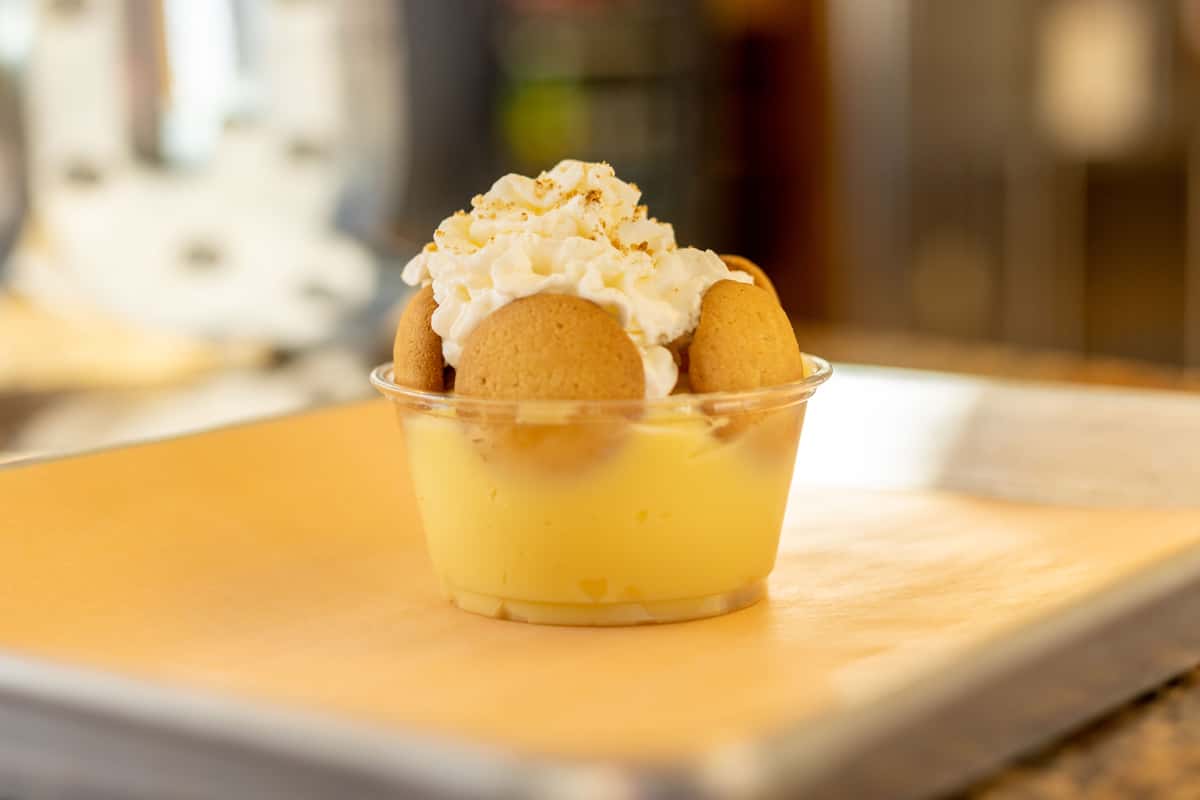 Banana Pudding Woody's Q Shack Barbecue Restaurant in Alamosa, CO