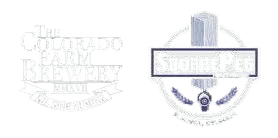 Colorado Farm Brewery and Square Peg logos