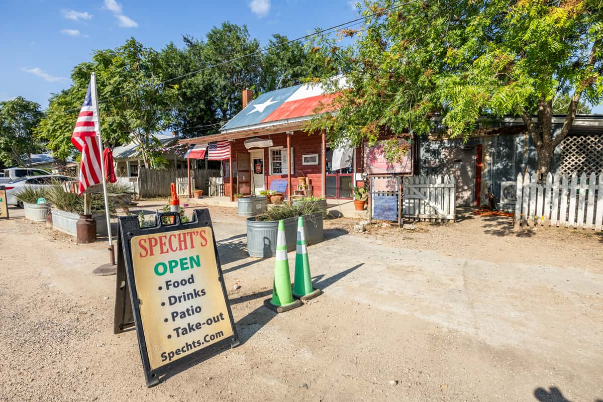 Exterior advertising sign of Spechts Texas