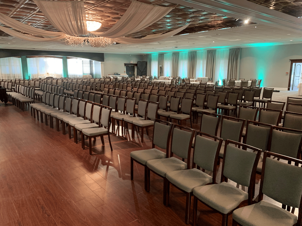 chairs in rows