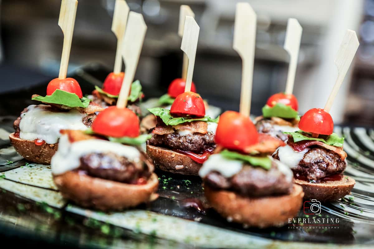 photo of slider burgers
