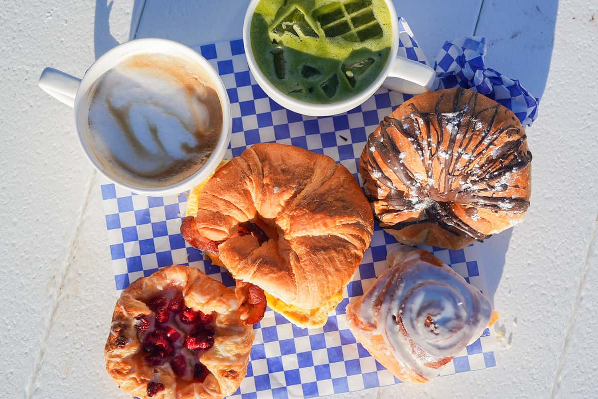 pastries and coffee