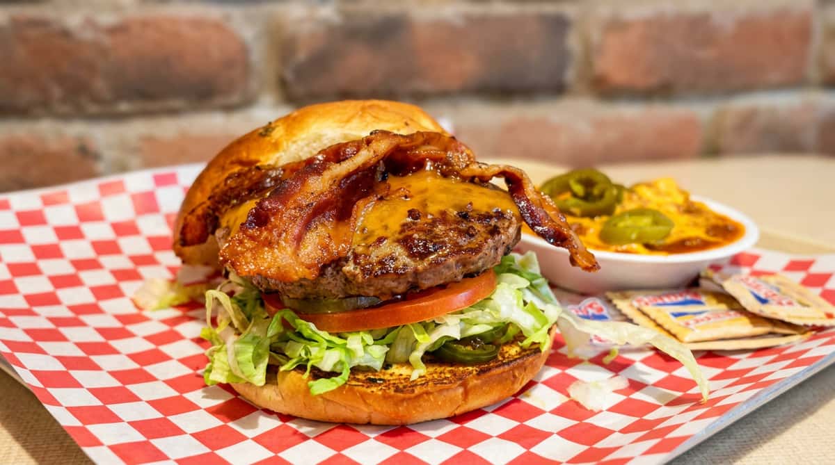 bacon cheeseburger