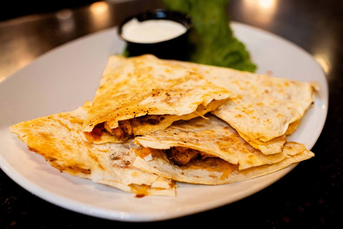 Buffalo chicken quesadilla