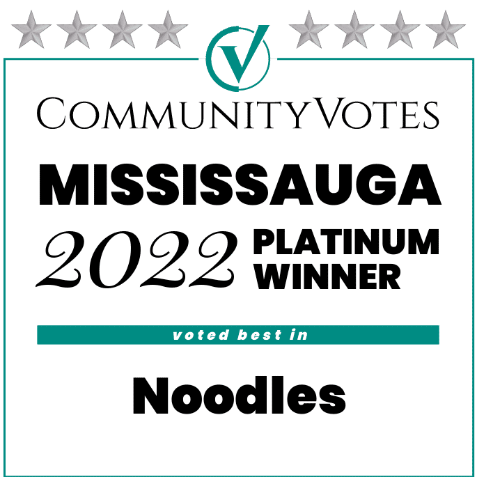 Community Votes Mississauga 2022 Platinum Winner Voted Best In Noodles