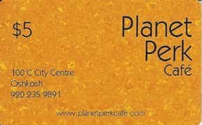 planet perk cafe $5 gift card