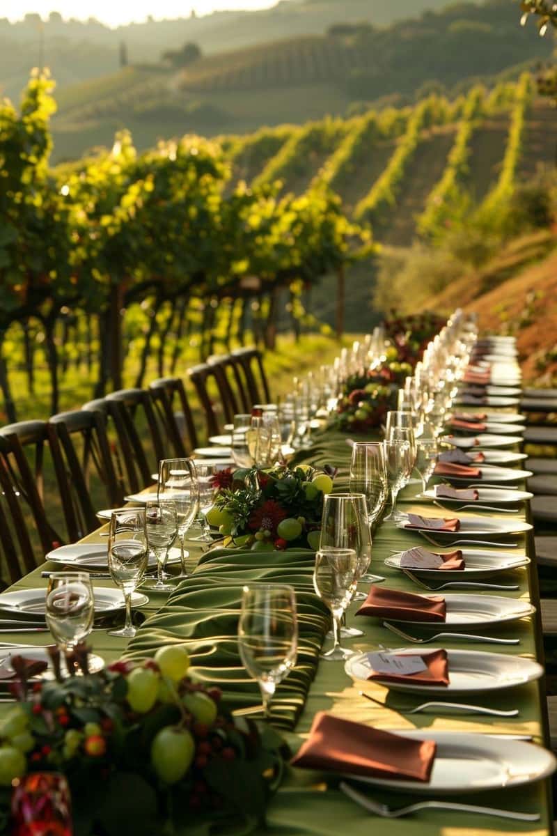 winery catered dinner