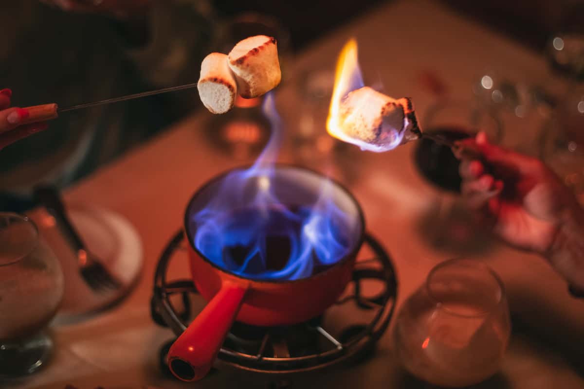 flaming marshmallow