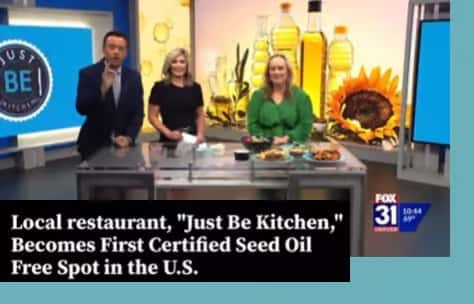 … AND BECOMING A BOARD ADVISOR FOR THE SEED FREE OIL ALLIANCE BEauties, a couple of months ago, I let you know how Just BE Kitchen was named the first seed-oil free certified restaurant in the country. This was a milestone in our longstanding mission to make anti-inflammatory comfort foods mainstream, and to bring you – our diners – the BEst ingredients possible.