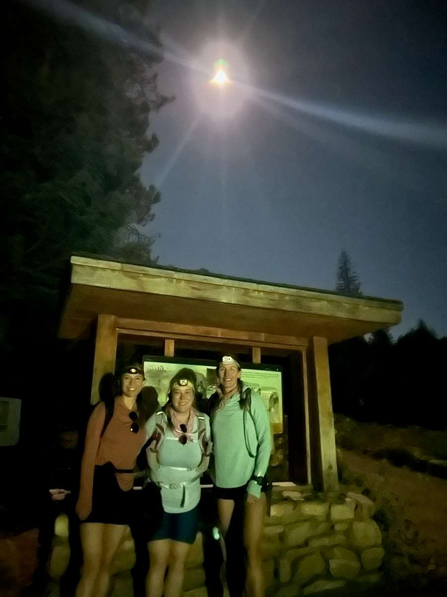Jen and Friends hiking Rim to Rim