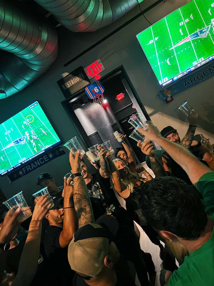 Eagles Celebration Giovani's Bar Grill Philadelphia