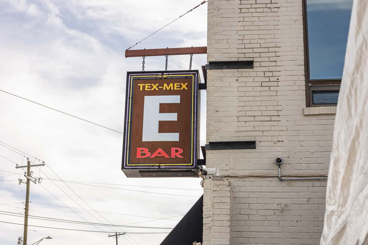 Exterior EBar Tex Mex sign