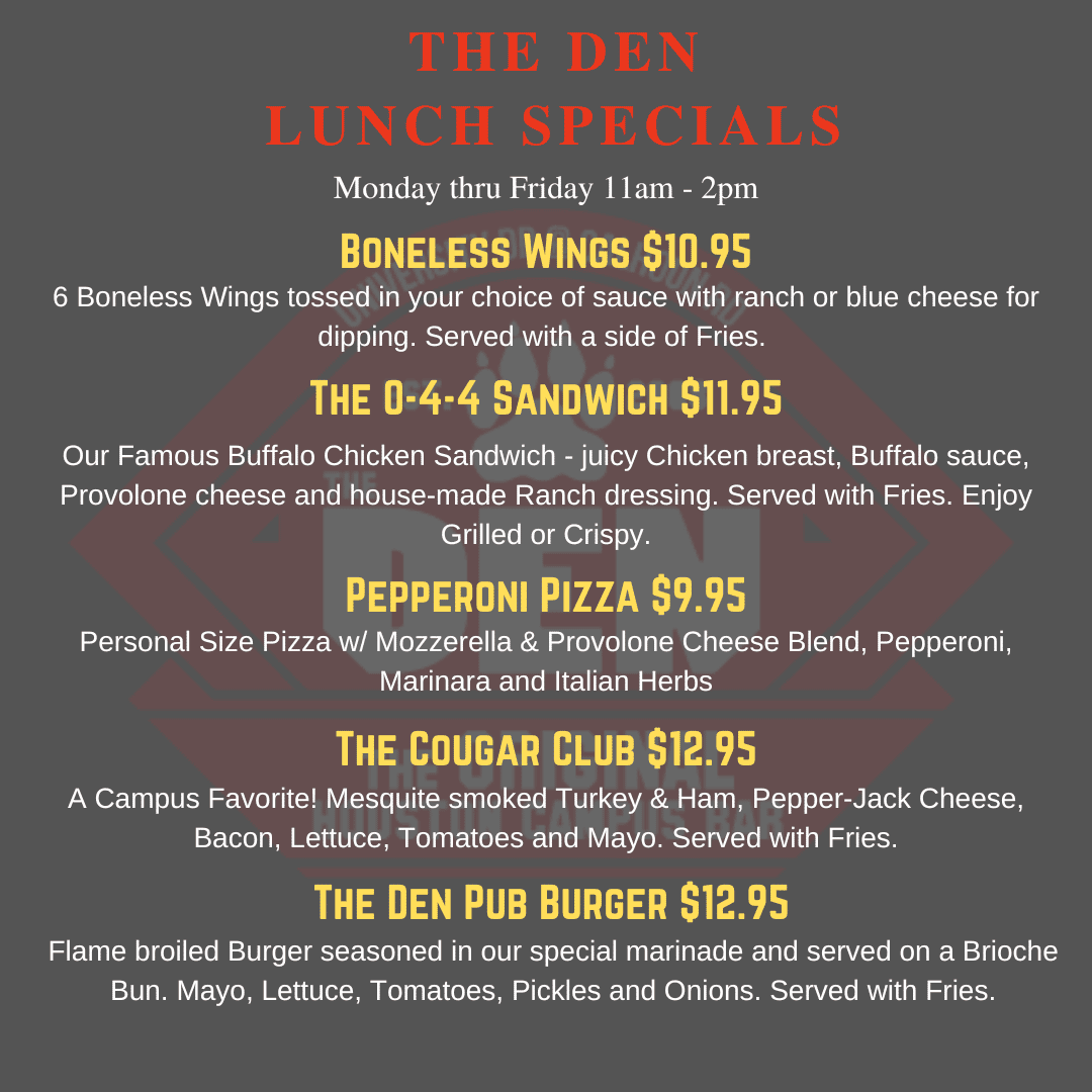 Lunch Menu