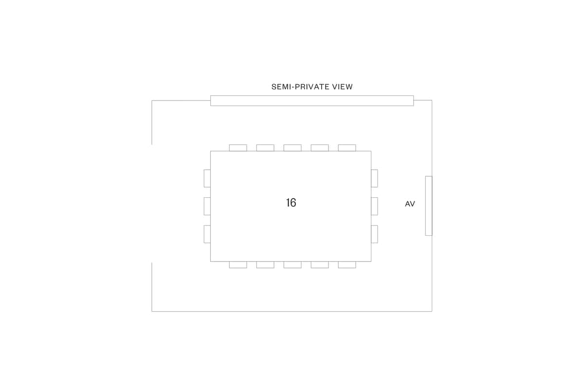 Chef's room event seating layout
