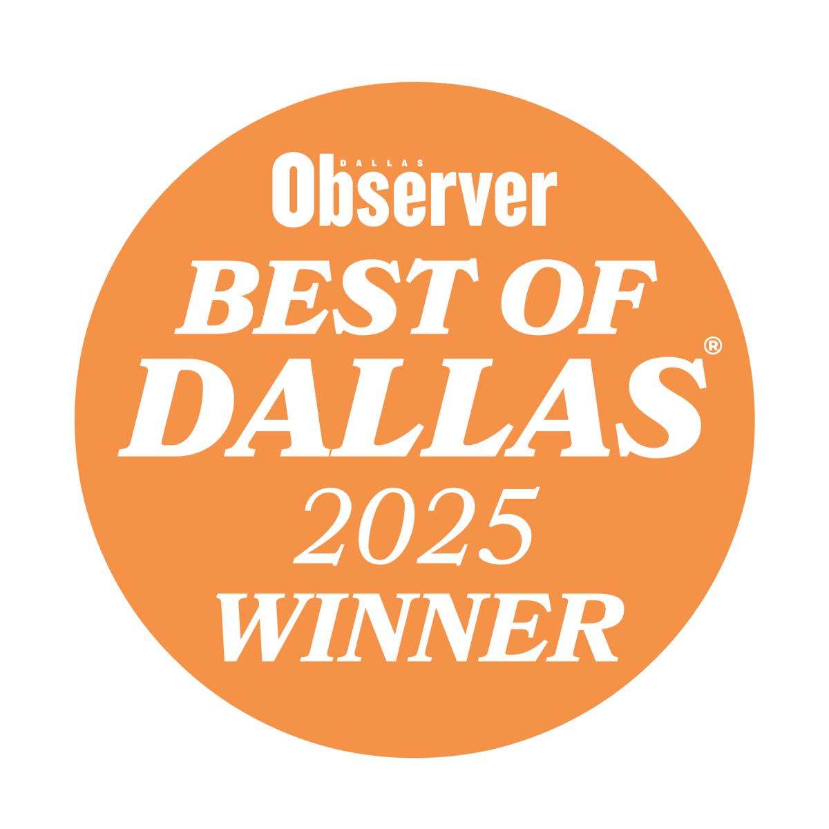 Dallas Observer Best of Dallas Winner