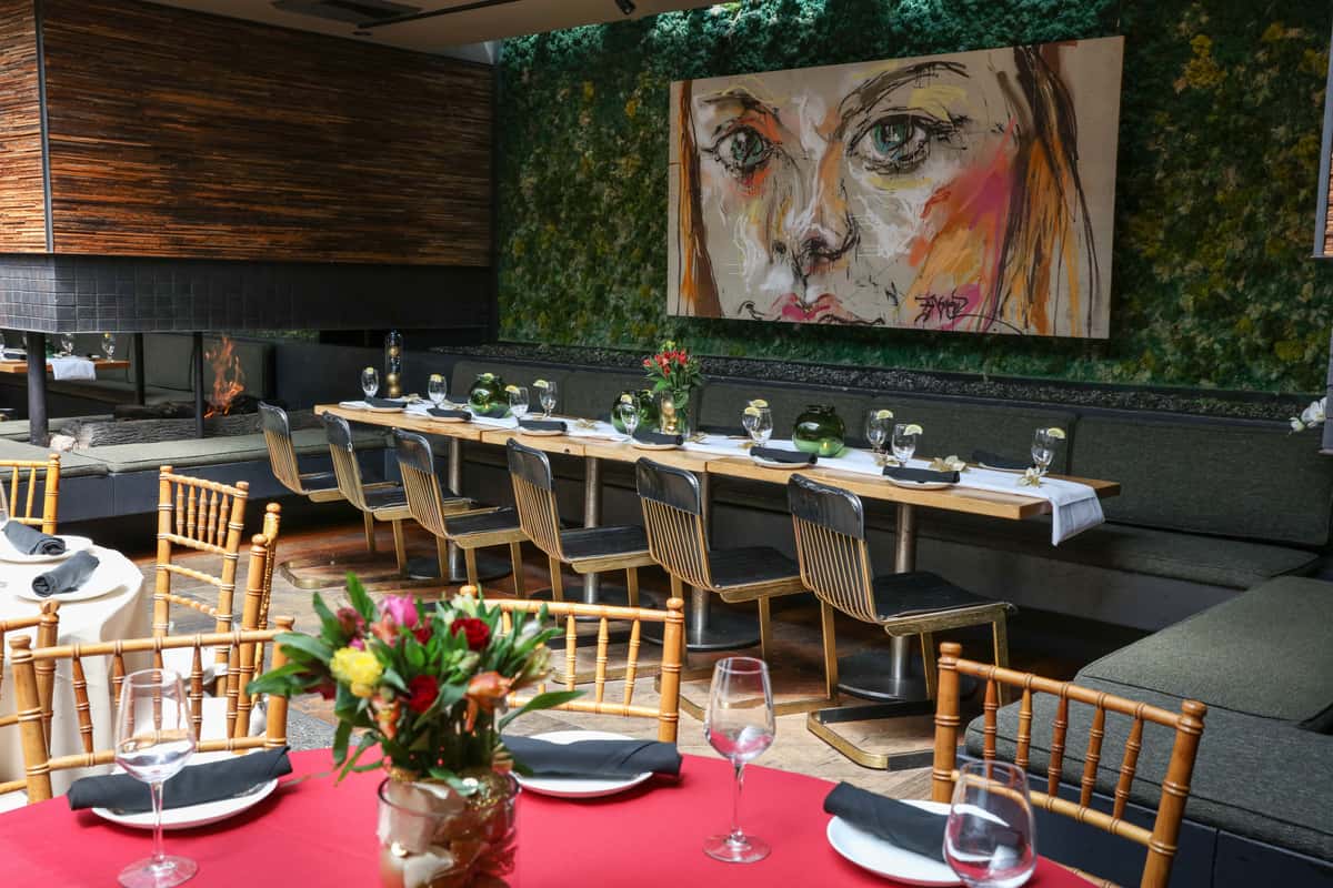 Fireside event space