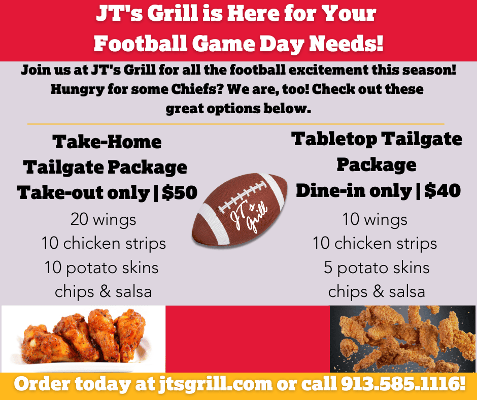 Chiefs VS Colts - JT's Grill - Bar & Grill in De Soto, KS