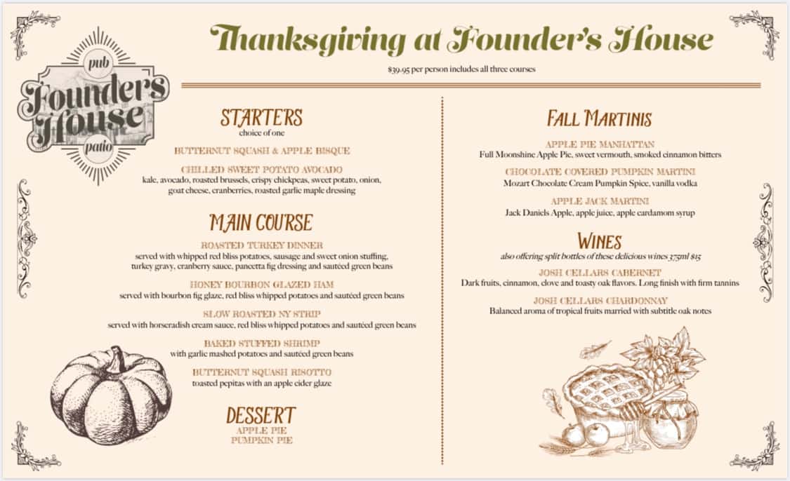 Thanksgiving Dining Options