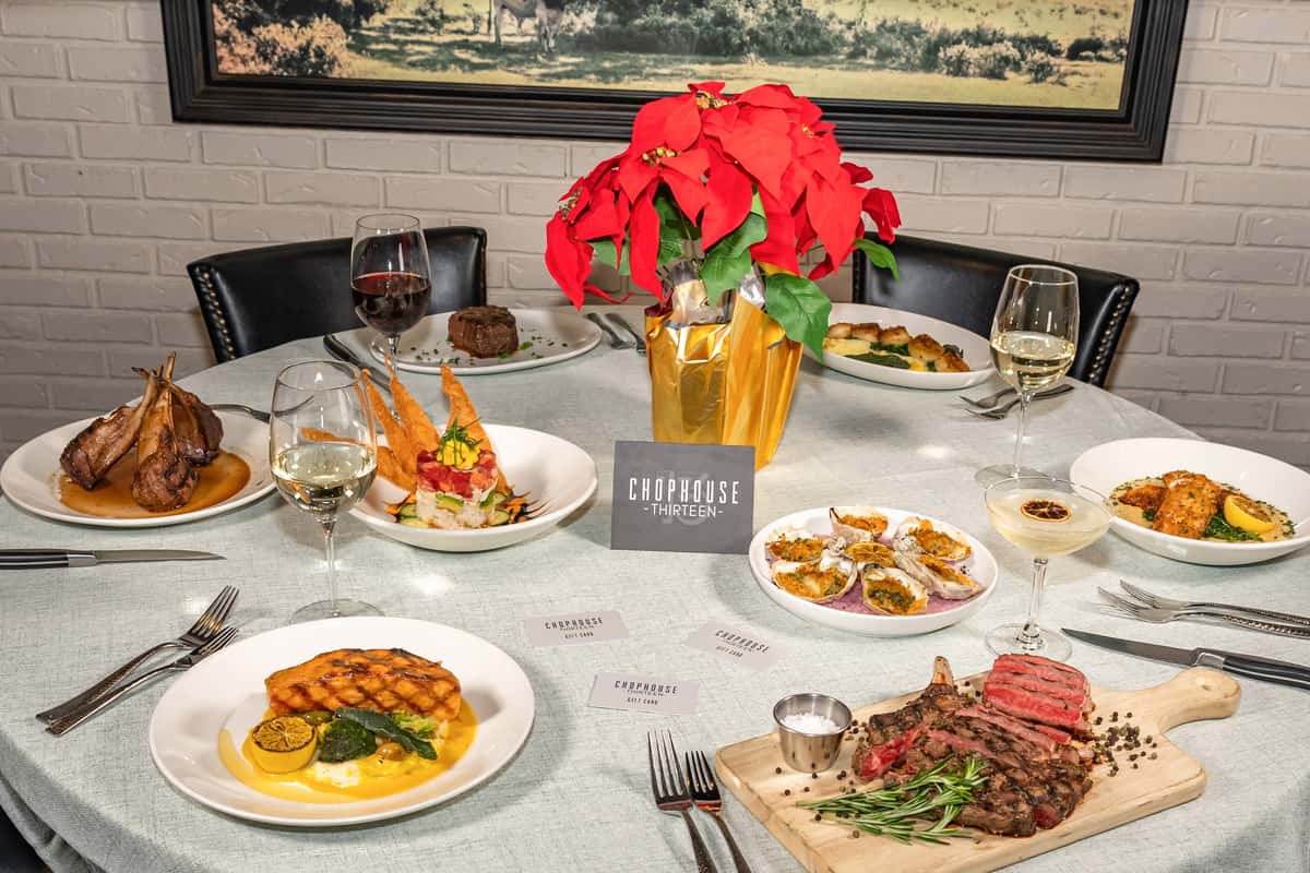 table of menu items