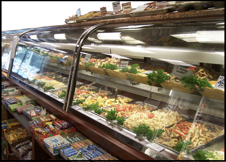 counters inside restaurant