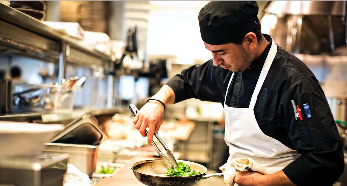 chef preparing meal