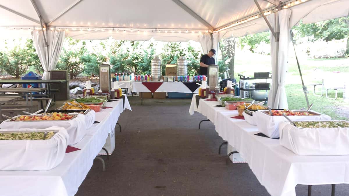 outdoor catered event