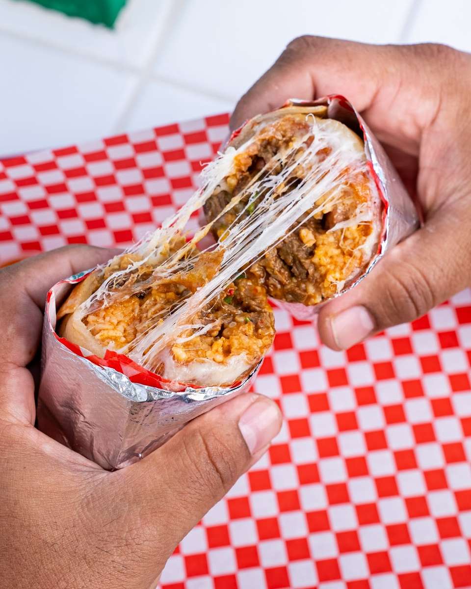 Cheesy burrito
