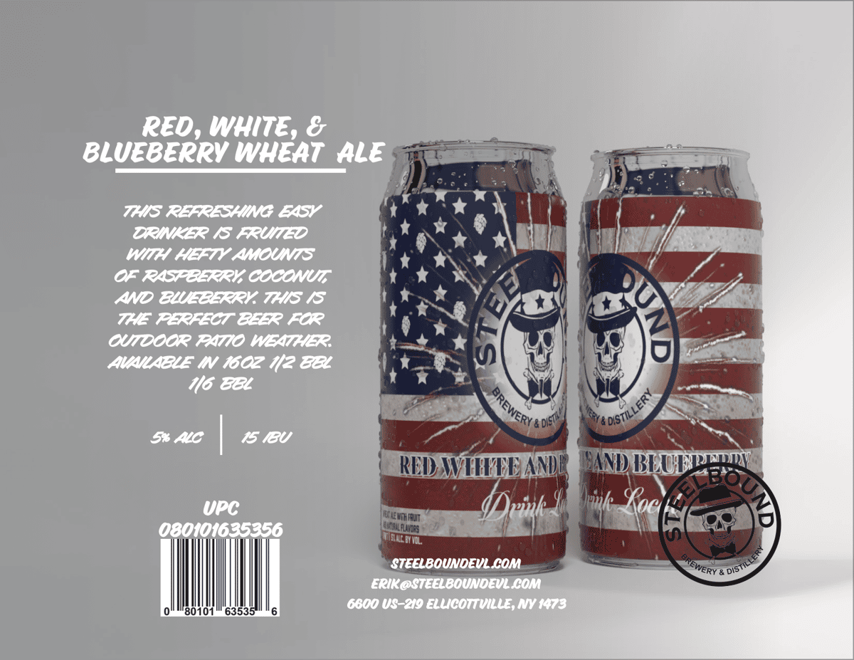 Red, White & Blueberry Wheat Ale