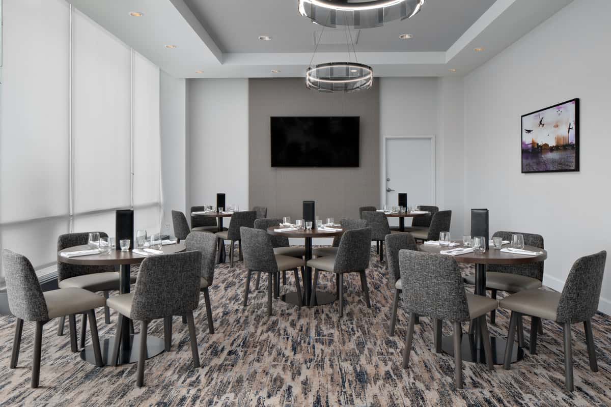 Our private dining room, at a River View Bistro, offers an intimate, exclusive space for small groups, with a maximum capacity of 20 people.