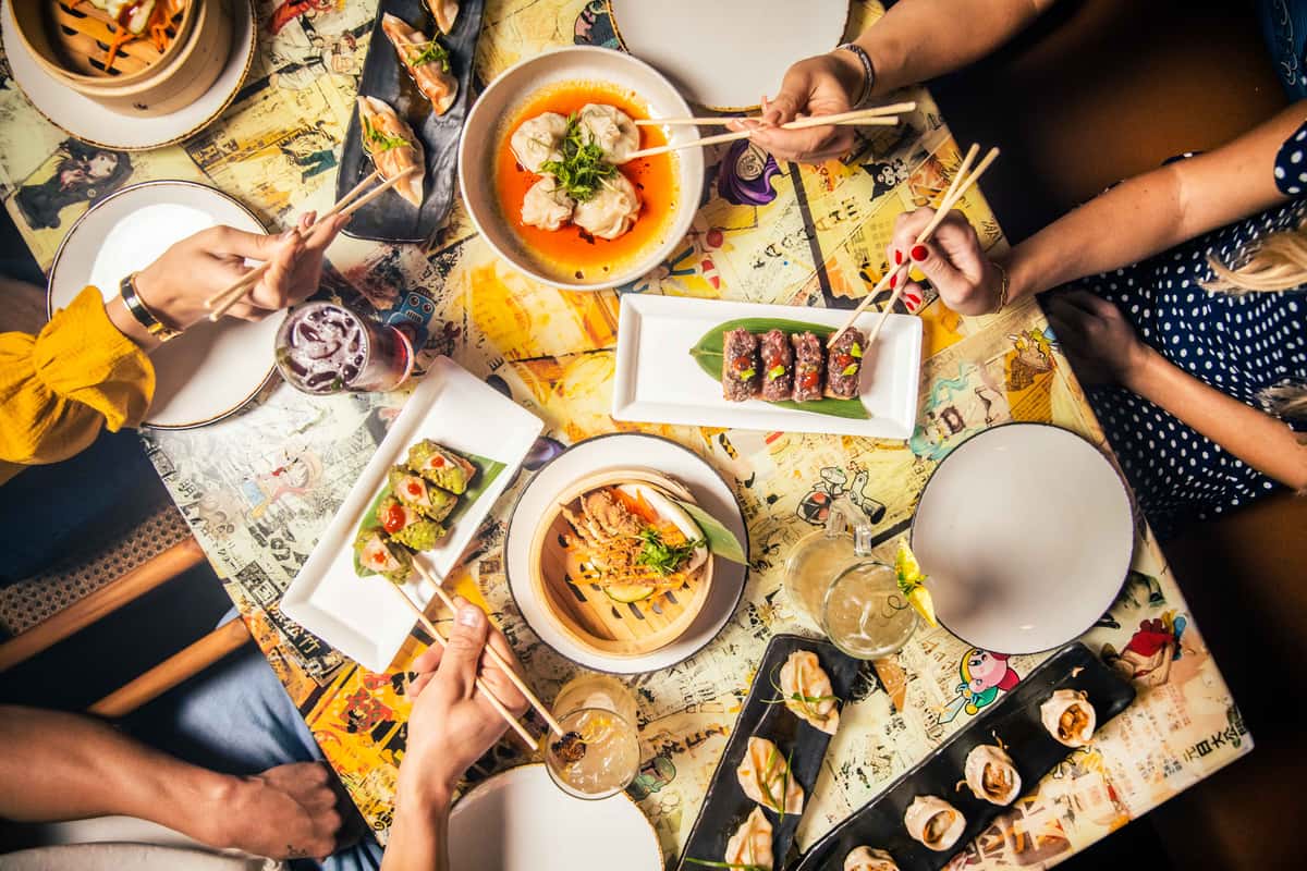 hero photo with sushi and apps