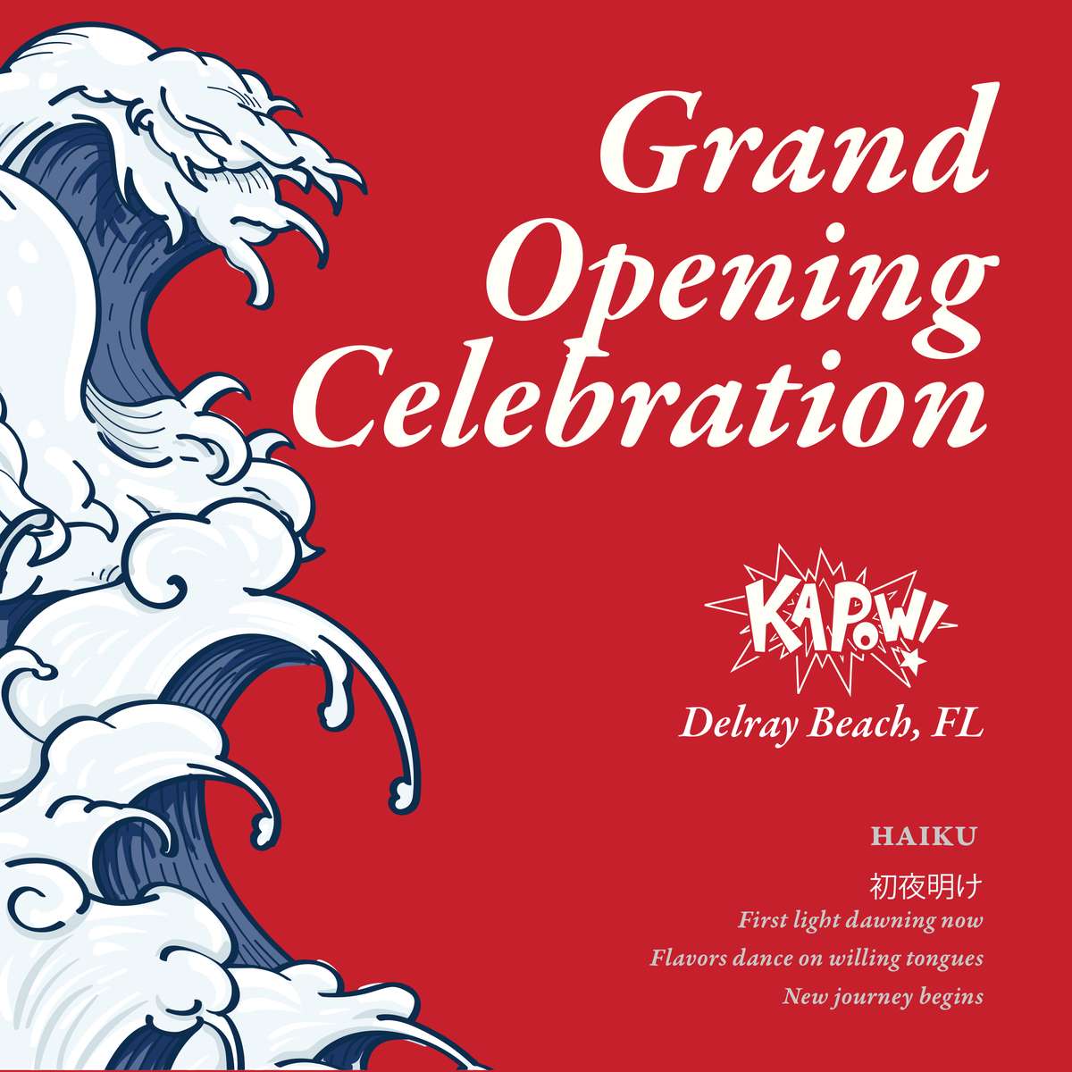 grand opening flyer