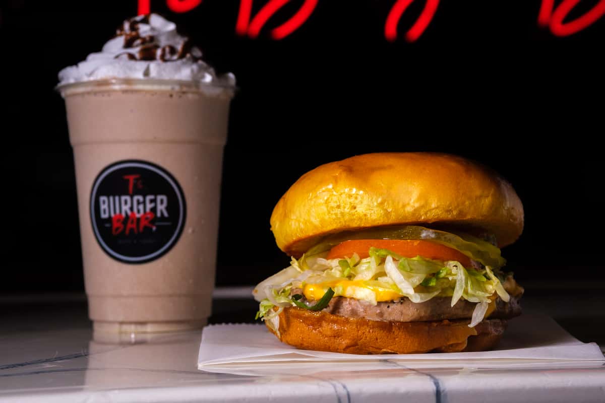 burger and shake