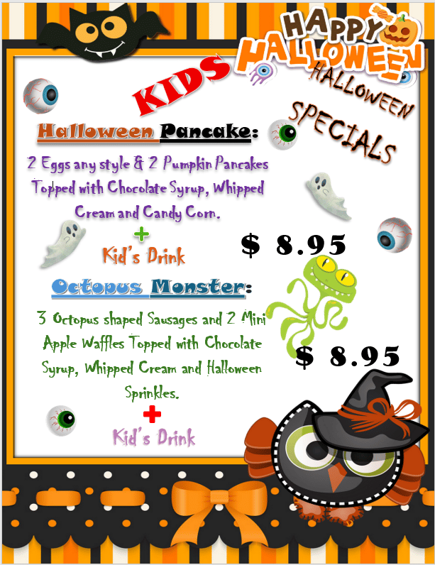 kids menu