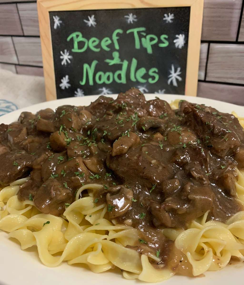 Beef Tips & Noodles