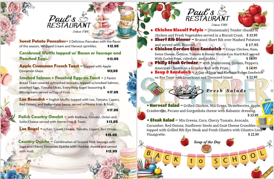 Menu Sep 26