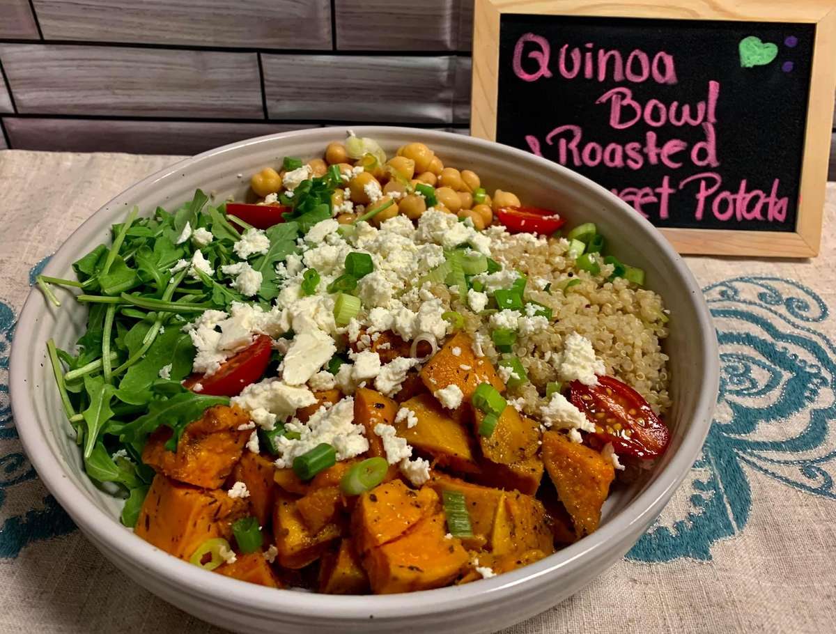 Quinoa Bowl & Roasted Sweet Potato