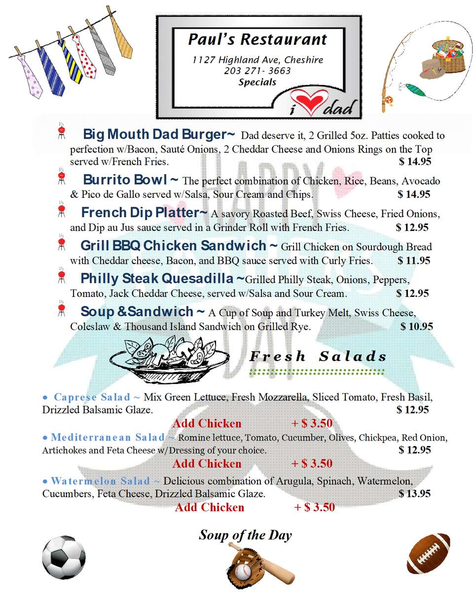 Paul's Restaurant Restaurant in Cheshire, CT