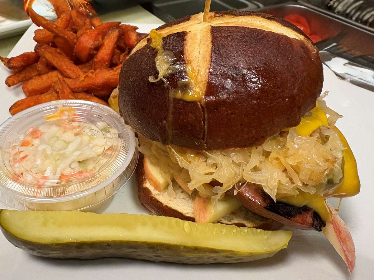 octoberfest kielbasa sandwich