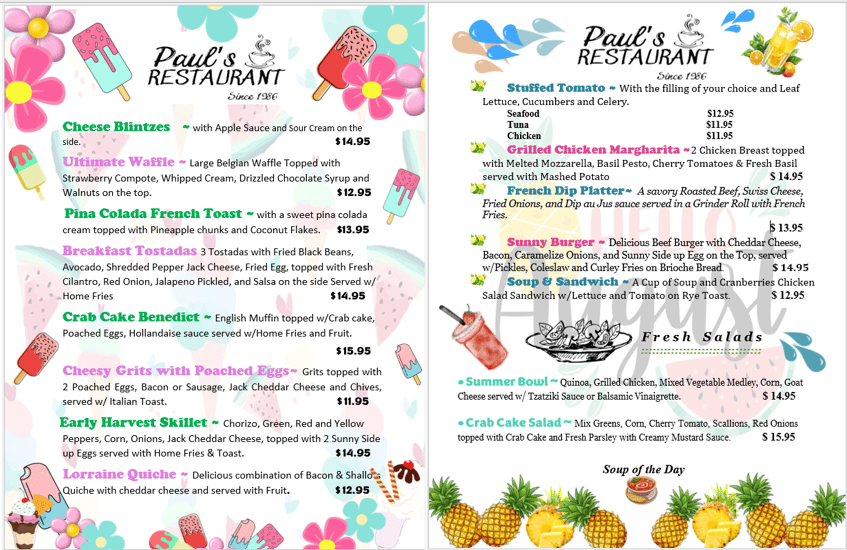 august menu